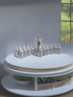 Collection of ABBI Actives serums designed to personalize your skincare. DIY boosters for targeted skincare concerns.