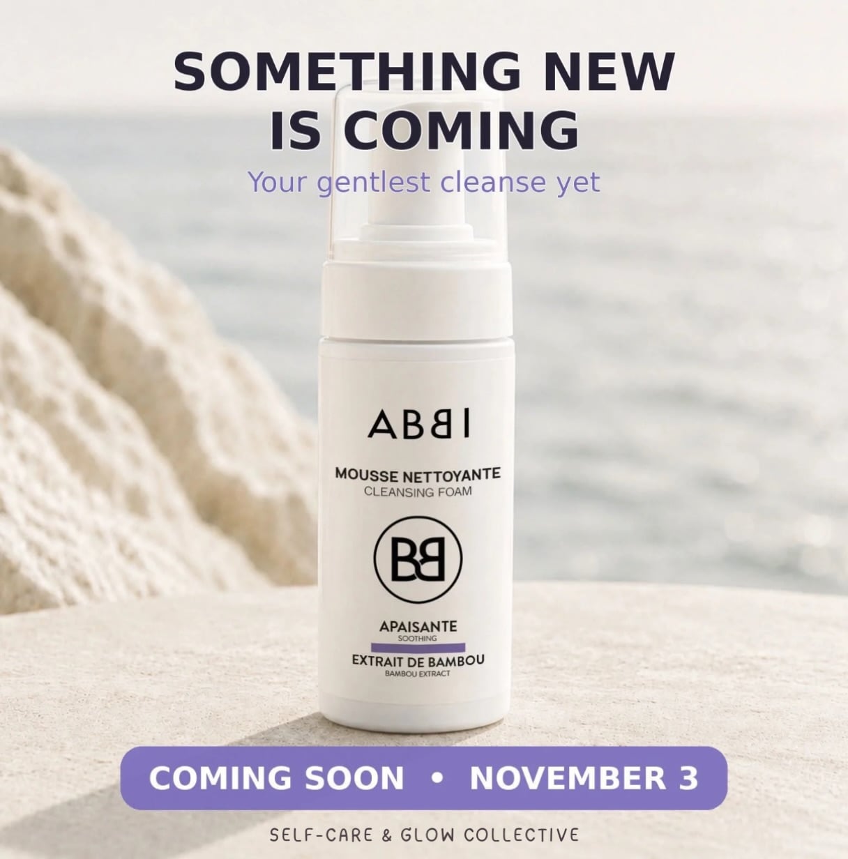 🫧 **SOMETHING NEW IS COMING… AND I’M A LITTLE BUBBLY ABOUT IT!** 😂💜

Okay, friends. Can we talk about how something as simple as washing your face can feel like a little moment of self-care? Because some days, that’s about all the spa experience we’re going to get. Am I right?! 😂

Well, ABBI has something NEW arriving **November 3rd**, and I’m excited!

💜 **Meet ABBI’s NEW Soothing Cleansing Foam!**

This gentle little beauty starts as an airy foam and transforms into a soft, creamy texture as you cleanse. It helps wash away the day’s impurities while leaving your skin feeling clean, soft, and comfortable.

And because you know I love the science behind skincare, let’s talk ingredients!

🌿 **Beta-Glucan** – Helps support skin hydration and comfort.

🌿 **Bisabolol** – Known for its soothing properties.

🌿 **Prickly Pear** – A botanical ingredient selected for its skin-comforting benefits.

And here’s what I REALLY love…with this launch, ABBI will have **THREE cleansing experiences** to choose from!

🫧 **PURIFY** – For that fresh, clean feeling.

🫧 **EXFOLIATE** – For helping whisk away dull, dead surface skin cells. (This one has been a personal favorite of mine!)

🫧 **SOOTHE** – For those days when your skin is saying, “Could we please just be gentle today?” 😂

Because, just like the rest of us, our skin has different needs at different times. And skincare shouldn’t be one-size-fits-all. 💜

**So, I’m curious… which one sounds like YOUR skin lately?**

Drop a 🫧 or comment **FOAM**, and I’ll happily add you to my preorder interest list and share the details!

No pressure. Just a little skincare curiosity and some happy bubbles. 💕

#ABBISkincare #NewLaunch #SoothingCleansingFoam #PersonalizedSkincare #CareAndGlowCollective